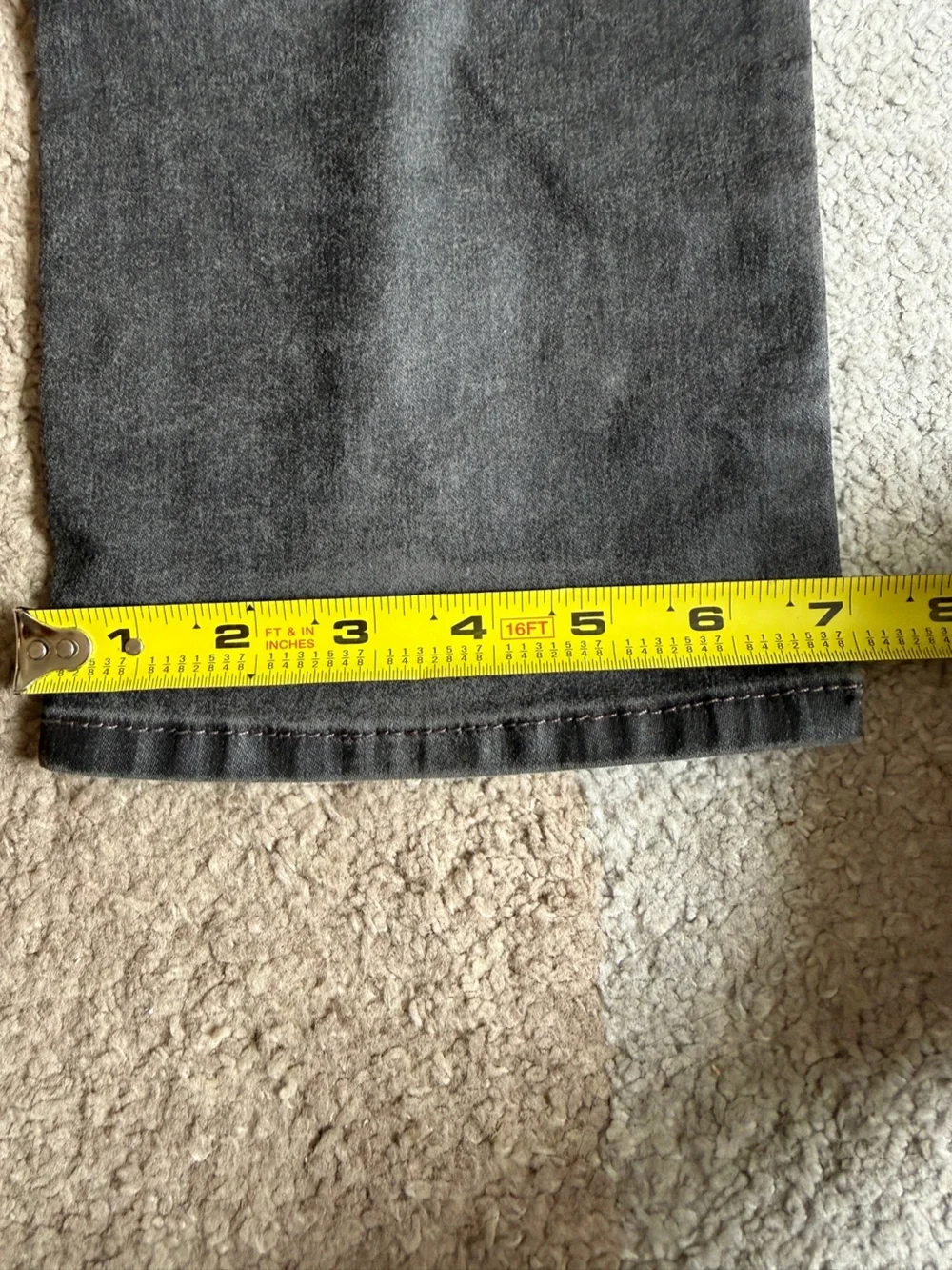 True Religion Dean Tapered Men's Gray Button Fly Jeans- Size 36